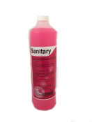 01.02.005 Sanitary 1L Goed voor dagelijks en/of periodiek gebruik.
Heeft een zuiverende en reinigende werking op alle al het sanitair
 01.02.005