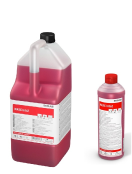 01.05.041 MAXX Into C2 12x1L Zeer geconcentreerd product, vrij van CLP gevarensymbolen*, waardoor minder veiligheidstraining, documentatie, opslag en verwante kosten nodig zijn.

Prestaties:
Combineert uitstekende verwijdering van kalkaanslag, urineaanslag en zeepresten met uitmuntende emulgering van huidvet en vuil 
Met name geschikt voor drukke toiletruimtes 
Met een langwerkende parfumtechnologie die urinelucht bestrijdt en beheerst


Efficiëntie:
Verwijdert gemakkelijk kalkaanslag, urineaanslag en vuil 
Effectief in lage concentratie (vanaf 0,5%)  om de reinigingskosten te verminderen

Veiligheid:
Materiaalvriendelijke formule voor gebruik op zuurbestendige oppervlakken  
Geen CLP-etikettering, dus geen persoonlijke beschermingsmiddelen nodig 
Kleurcoderingen verzekeren dat u het juiste product gebruikt voor de juiste reinigingstaak   01.05.041