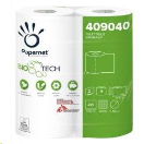 03.01.011 Toiletpapier Biotech met enzymen (250V,3L, (7x8R)) Biotech is een innovatief actief wc-papier, het eerste complete product dat de leidingen en de septische put reinigt:
Verwijdert onaangename geuren. Verspreidt geen onaangename geuren. Geen gedoe voor de gebuiker. Een betere dienstverlening.
Vermijdt verstoppingen. Geen mechanische handelingen. Maakt routineonderhoud eenvoudiger. Toiletten zijn hygiënischer.
Voorkomt grote onderhoudsbeurten. Houdt leidingen en septische tanks schoon. Besparing op onderhoudskosten.
Beschermt het milieu. Proper afvalwater. Volledig biologisch afbreekbaar.
Dermatologisch getest. Niet prikkelend voor de huid. Veilig te gebruiken op intieme lichaamsdelen en slijmvliezen . Absoluut veilig. 03.01.001