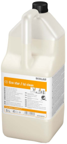 EC3024890 Eco Star - Isi Clean 2 x 5 l Toepassing:
Beschermingsmiddel voor alle harde vloeren, met uitzondering van onverzegeld parket.

Eigenschappen:
Isi star is ontwikkeld voor alle waterbestendige vloeren in ruimtes met een hoog beloop.
Zeer geschikt voor het bescher-  men van linoleum en kunststof   vloeren.

Het zeer hoge aandeel vaste stoffen in Isi star zorgt voor een goede filmopbouw.

De polymethacrylaten in Isi star garanderen een harde film met een hoge glans en goede beloopeigenschappen.

De onder druk geëmulgeerde polyethylenen maken het herstellen van glansverstoringen en hakstrepen gemakkelijk.

Isi star is een goede basis voor alle onderhoudssystemen. Zeer geschikt voor het toepassen van de nieuwste High- of Ultra-High-  Speed methodes, waardoor de eindbeurten lang uitgesteld kunnen worden.

Isi star is ook na lange tijd nog gemakkelijk te verwijderen. ec3024890.jpg